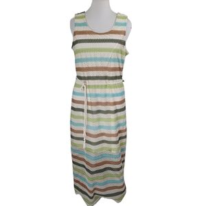 TACERA SLEEVELESS MAXIE DRESS WITH TIE BELT SIZE XL